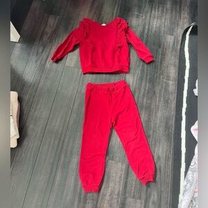 H&M  Red sweat suit